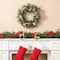 Glitzhome® 24" Christmas Pinecone, Leaf & Berry Wreath